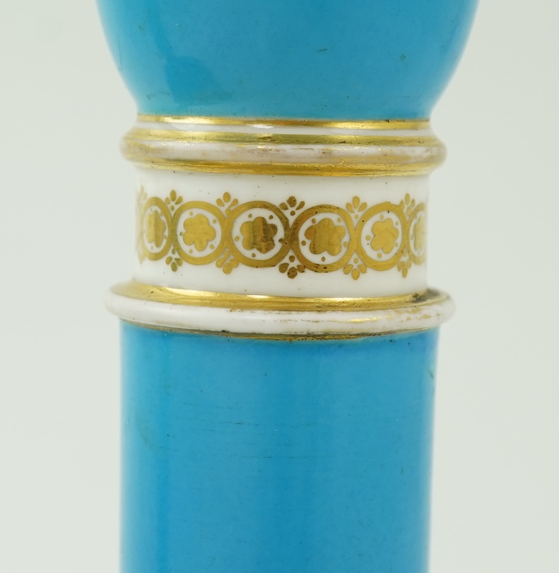 A pair of Coalport bottle vases, in Sevres style, c.1870